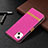 Cloth Case Stands Flip Cover for Apple iPhone 14 Hot Pink