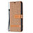 Cloth Case Stands Flip Cover for Apple iPhone 14 Pro Brown