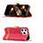 Cloth Case Stands Flip Cover for Apple iPhone 14 Pro Max Red