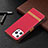 Cloth Case Stands Flip Cover for Apple iPhone 14 Pro Max Red