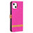 Cloth Case Stands Flip Cover for Apple iPhone 15 Hot Pink