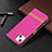 Cloth Case Stands Flip Cover for Apple iPhone 15 Hot Pink