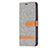 Cloth Case Stands Flip Cover for Apple iPhone 15 Plus Gray