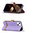 Cloth Case Stands Flip Cover for Apple iPhone 15 Plus Purple