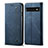 Cloth Case Stands Flip Cover for Google Pixel 6 5G Blue