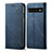 Cloth Case Stands Flip Cover for Google Pixel 6 Pro 5G Blue
