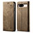 Cloth Case Stands Flip Cover for Google Pixel 8 5G Khaki