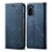 Cloth Case Stands Flip Cover for Huawei Honor 50 SE 5G Blue