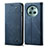 Cloth Case Stands Flip Cover for Huawei Honor Magic5 5G Blue