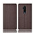 Cloth Case Stands Flip Cover for OnePlus 7T Pro 5G Brown