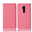 Cloth Case Stands Flip Cover for OnePlus 7T Pro 5G Pink