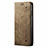 Cloth Case Stands Flip Cover for Oppo A12e Khaki