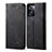 Cloth Case Stands Flip Cover for Oppo A77 5G Black