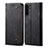 Cloth Case Stands Flip Cover for Oppo A91 Black