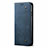 Cloth Case Stands Flip Cover for Oppo AX5 Blue