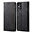 Cloth Case Stands Flip Cover for Oppo F21 Pro 4G Black