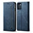 Cloth Case Stands Flip Cover for Oppo Reno6 Pro 5G India Blue