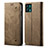 Cloth Case Stands Flip Cover for Realme 9 5G Khaki