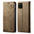 Cloth Case Stands Flip Cover for Realme C11 Khaki