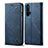 Cloth Case Stands Flip Cover for Realme X50 5G Blue