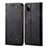 Cloth Case Stands Flip Cover for Samsung Galaxy A12 Black