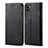 Cloth Case Stands Flip Cover for Samsung Galaxy A22 5G Black