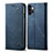 Cloth Case Stands Flip Cover for Samsung Galaxy A32 5G Blue