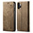 Cloth Case Stands Flip Cover for Samsung Galaxy A32 5G Khaki