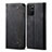 Cloth Case Stands Flip Cover for Samsung Galaxy A91 Black