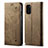 Cloth Case Stands Flip Cover for Samsung Galaxy S20 FE 4G Khaki