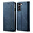 Cloth Case Stands Flip Cover for Samsung Galaxy S21 FE 5G Blue