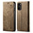 Cloth Case Stands Flip Cover for Xiaomi Mi 11i 5G Khaki