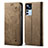 Cloth Case Stands Flip Cover for Xiaomi Mi 12T 5G Khaki