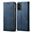 Cloth Case Stands Flip Cover for Xiaomi Poco F3 5G Blue