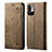 Cloth Case Stands Flip Cover for Xiaomi POCO M3 Pro 5G Khaki