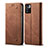 Cloth Case Stands Flip Cover for Xiaomi Poco M4 Pro 5G Brown