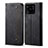 Cloth Case Stands Flip Cover for Xiaomi Redmi 10 India Black