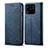 Cloth Case Stands Flip Cover for Xiaomi Redmi 10 India Blue