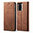 Cloth Case Stands Flip Cover for Xiaomi Redmi K60 5G Brown