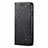 Cloth Case Stands Flip Cover H01 for Oppo F15 Black