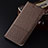 Cloth Case Stands Flip Cover H01 for Oppo K1 Brown