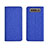 Cloth Case Stands Flip Cover H01 for Samsung Galaxy A90 4G Blue
