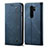 Cloth Case Stands Flip Cover H01 for Xiaomi Redmi Note 8 Pro Blue