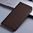 Cloth Case Stands Flip Cover H12P for Asus ROG Phone 5s Brown