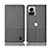 Cloth Case Stands Flip Cover H12P for Motorola Moto Edge 30 Ultra 5G Gray