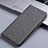 Cloth Case Stands Flip Cover H12P for Motorola Moto Edge 40 Neo 5G Gray