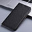 Cloth Case Stands Flip Cover H12P for Motorola Moto G53j 5G Black