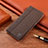 Cloth Case Stands Flip Cover H12P for Motorola Moto G62 5G Brown