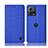 Cloth Case Stands Flip Cover H12P for Motorola Moto S30 Pro 5G Blue