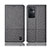 Cloth Case Stands Flip Cover H12P for OnePlus Nord N20 5G Gray